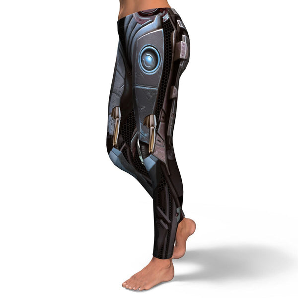 Android AOP Leggings Android Sci-Fi Robot Design - Christmas/Halloween Gift