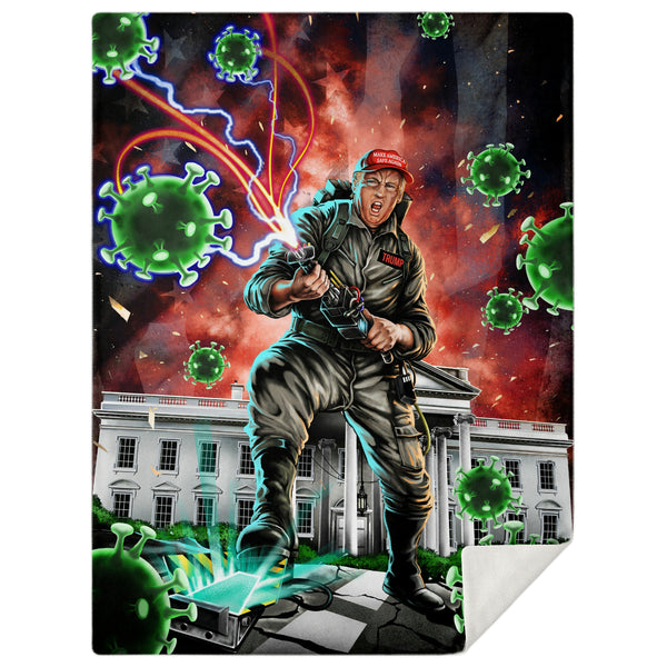Trumpbuster Funny Premium Microfleece Blanket AOP - Christmas Gift