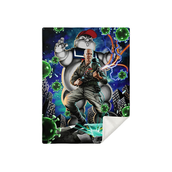 Bidenbuster Funny Premium Microfleece Blanket AOP - Christmas Gift