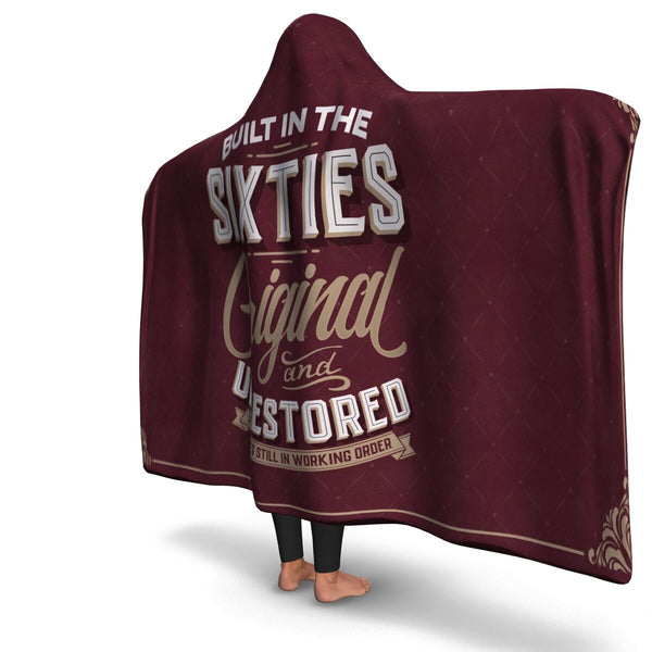 Built in the Sixties Unrestored Age Hooded Blanket AOP - Christmas/Halloween Gift
