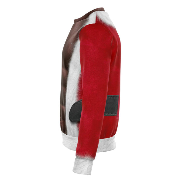 Fitness Black Santa Ugly Xmas Design AOP Design Sweatshirt -Christmas/Halloween Gift