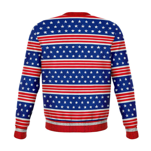 Yuge Trump USA Ugly Xmas Design - Fashion Sweatshirt