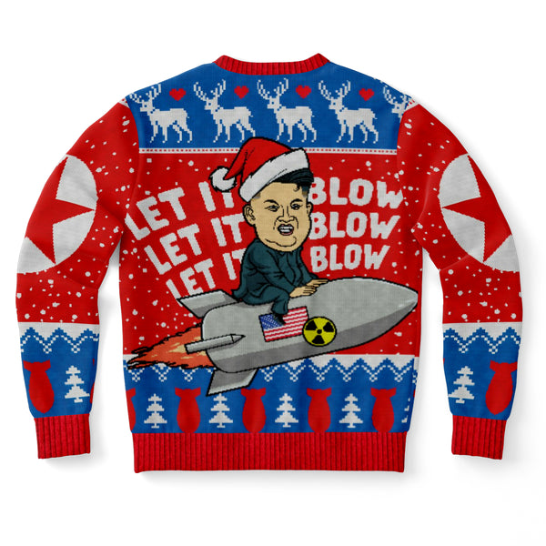 Let it Blow Athletic Ugly Sweatshirt AOP - Christmas Gift