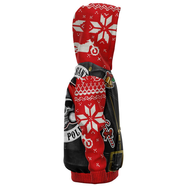 Sons of Santa Motorcycle Skull Ugly Xmas Design - Fashion Kids Hoodie