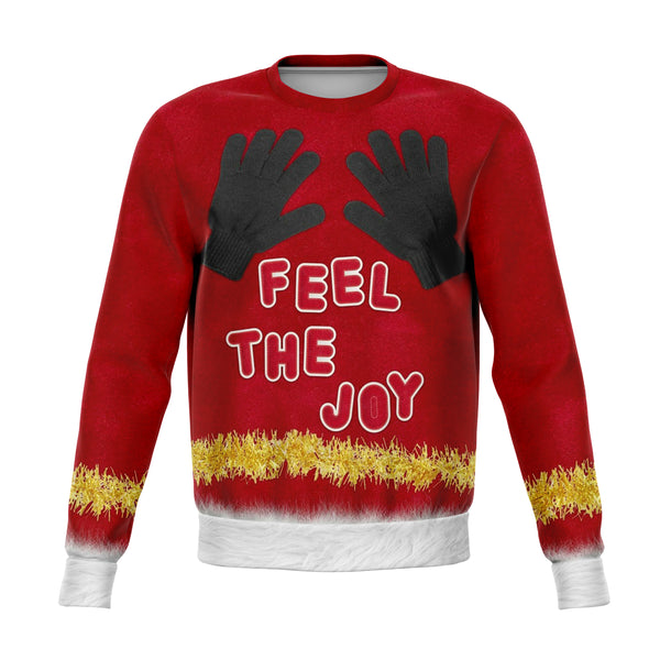 Feel the Joy Athletic Ugly Sweatshirt AOP - Christmas Gift 2020