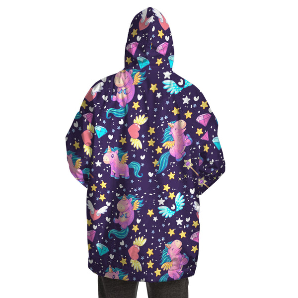 Space Unicorn Snug Hoodie AOP - Christmas/Halloween Snug Hoodie Men & Women Gift