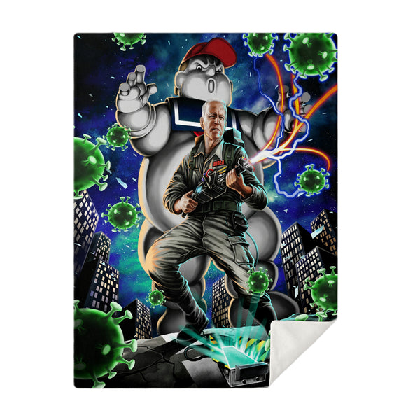 Bidenbuster Funny Premium Microfleece Blanket AOP - Christmas Gift