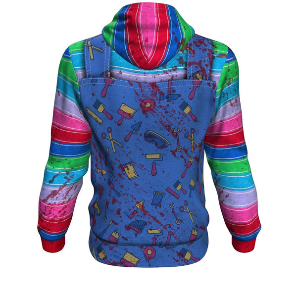 Chucky Halloween Inspired Hoodie AOP Horror Fancy Dress Costume Sweet Dreams Nightmare