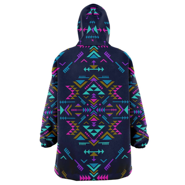Native American Colors Snug Hoodie AOP - Christmas/Halloween Gift