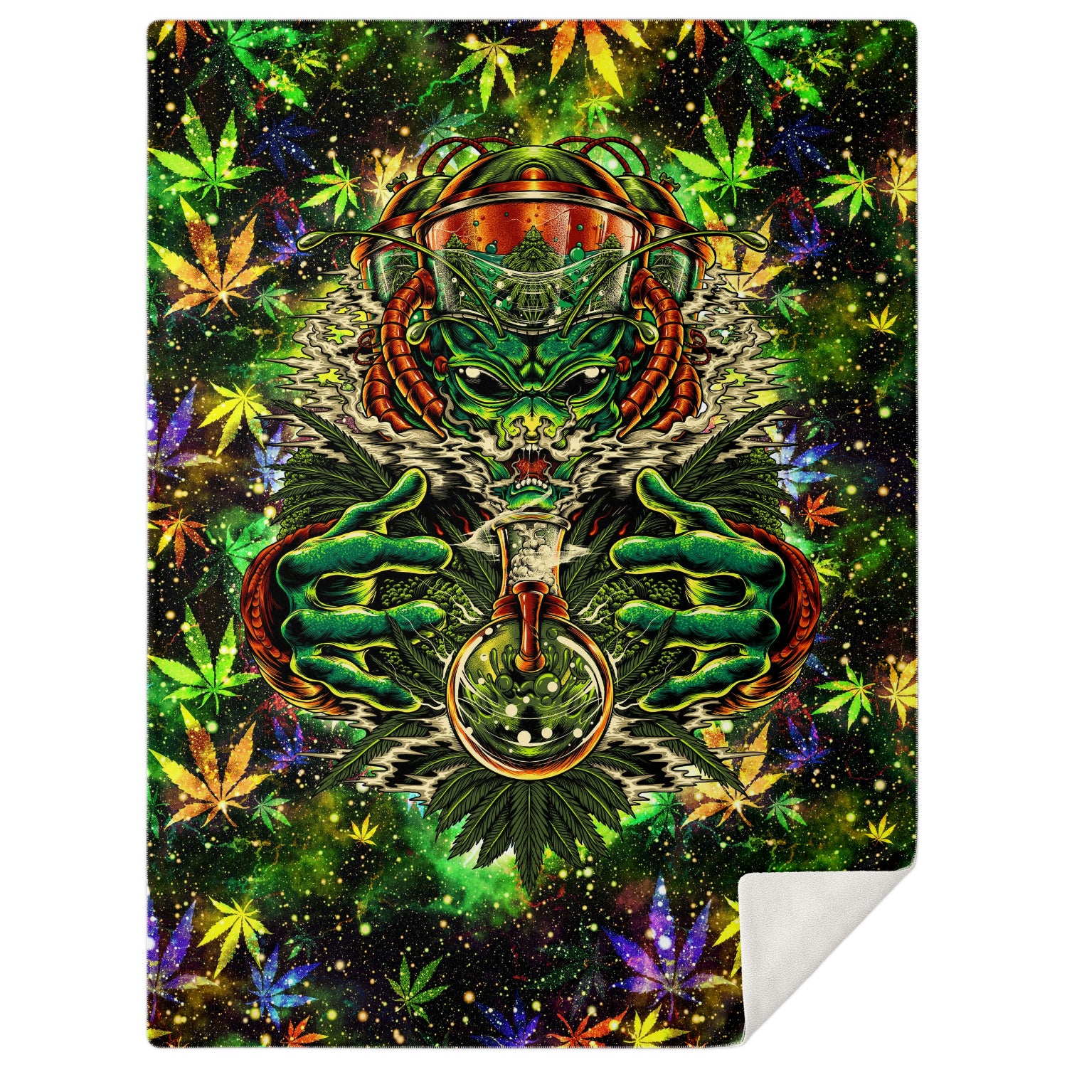 Cannabeast Premium Microfleece Blanket AOP - Christmas Gift for Men and Women