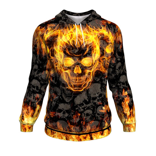 Skin In Sideways Hoodie AOP Skull Motorcycle - Chrstmas/Halloween Gift