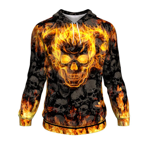 Skin In Sideways Hoodie AOP Skull Motorcycle - Chrstmas/Halloween Gift