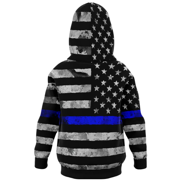 Blue Line Police Design for Xmas - Fashion Kids Hoodie