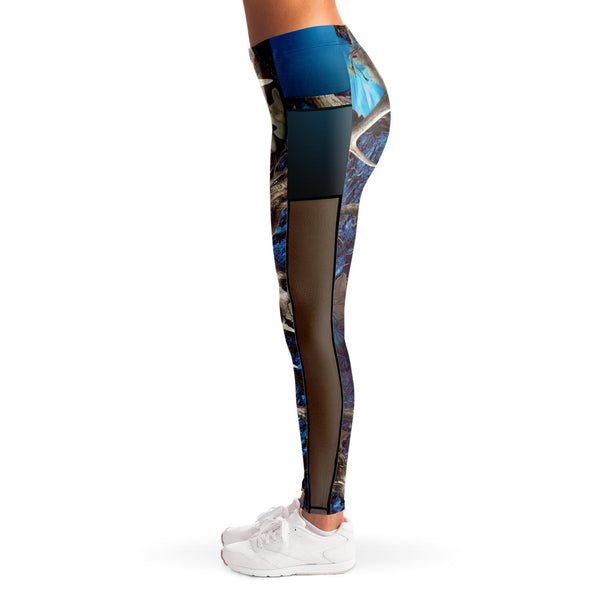 Turquoise Hunting Camouflage - Mesh Pocket Legging