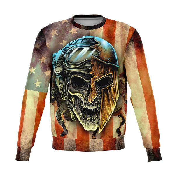 Spartan Warrior Soldier Funny Fashion Sweatshirt 3D AOP -Christmas Gift for Men and Women