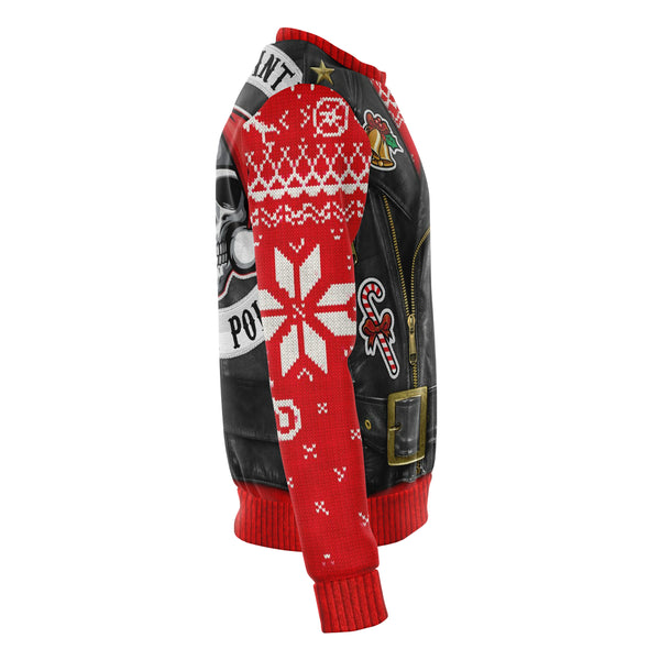 Sons of Santa Ugly Xmas Athletic Sweatshirt AOP Motorcycle - Christmas/Halloween Sweater
