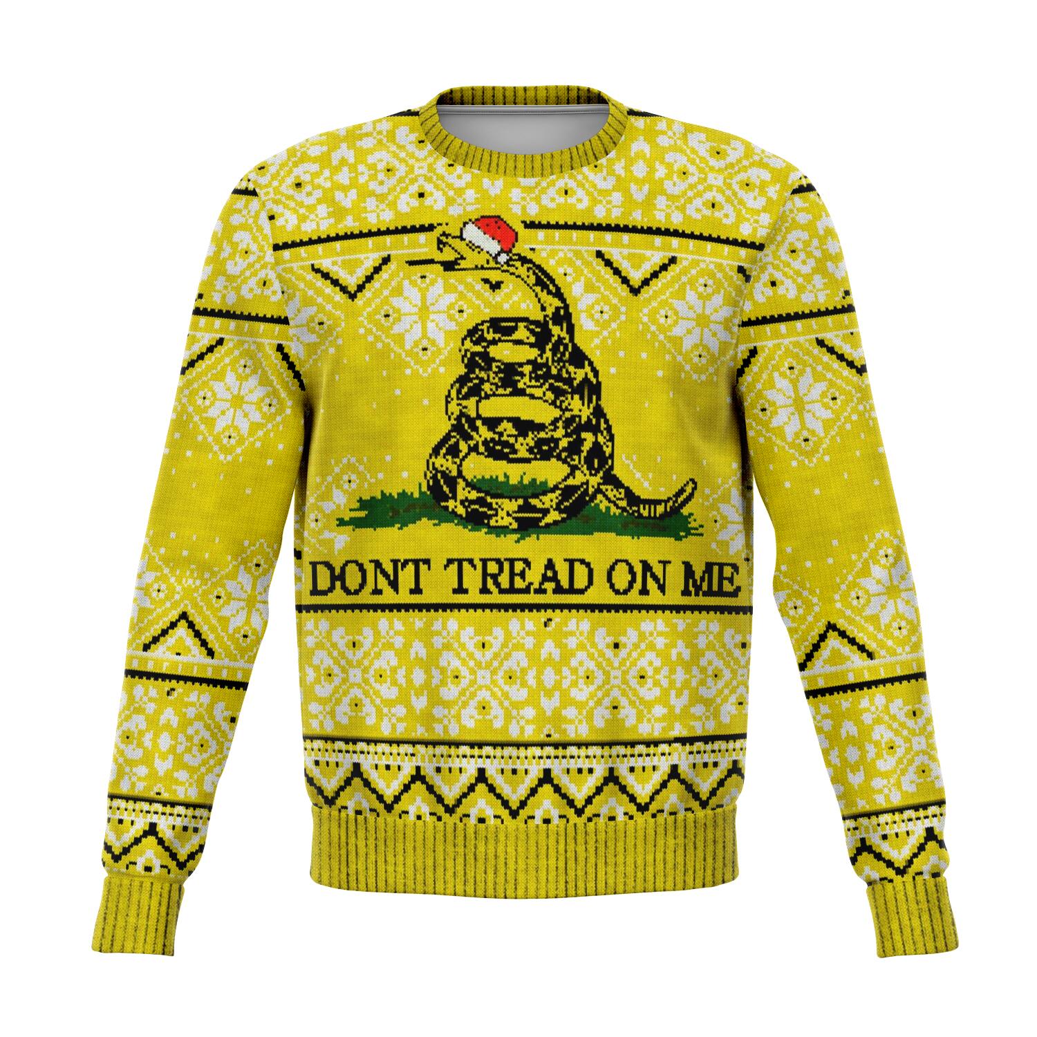 Dont Tread On Me 2nd Amendment Ugly Xmas AOP Design USA - Christmas/Halloween Gift