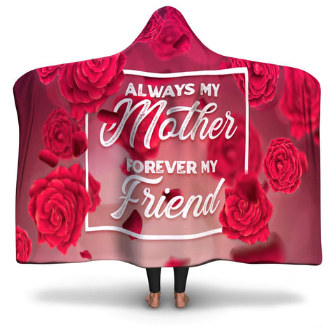 Mother & Friend Hooded Blanket AOP - Mother's Day Gift