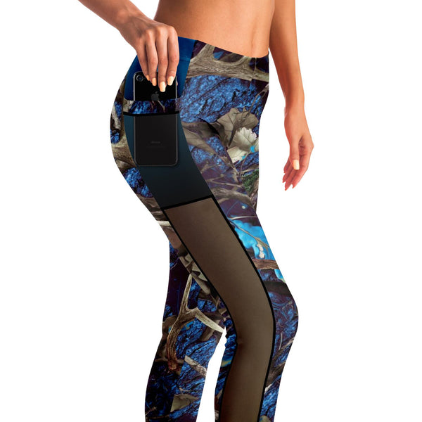 Turquoise Hunting Camouflage - Mesh Pocket Legging