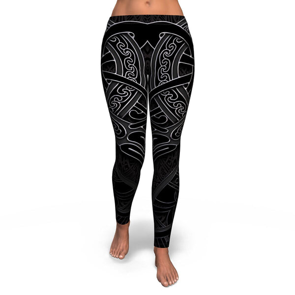 Celtic Leggings AOP Celtic Vikings (Black) - Christmas/Halloween Gift