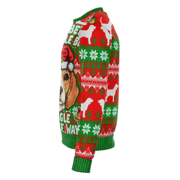 Beagle Bells Dogs Ugly Xmas Fashion Sweatshirt AOP - Christmas/Halloween Gift