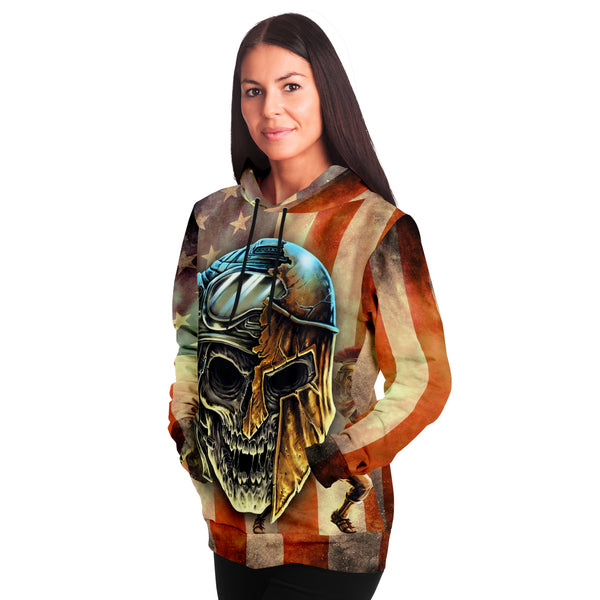 Spartan Warrior Soldier Funny Athletic Hoodie 3D AOP - Christmas Gift for Men and Women
