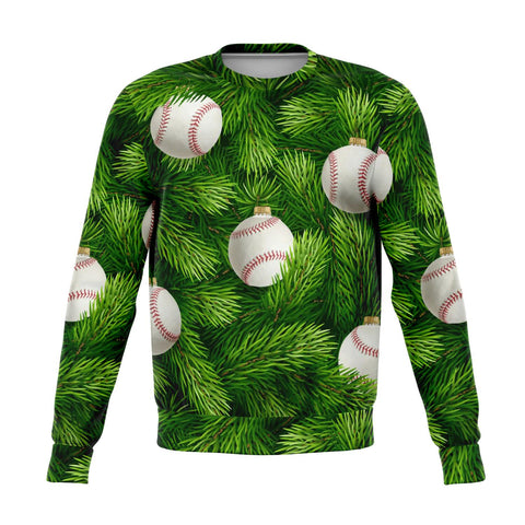 Baseball Tree Ugly Christmas Design Fashion Sweatshirt Xmas Gift