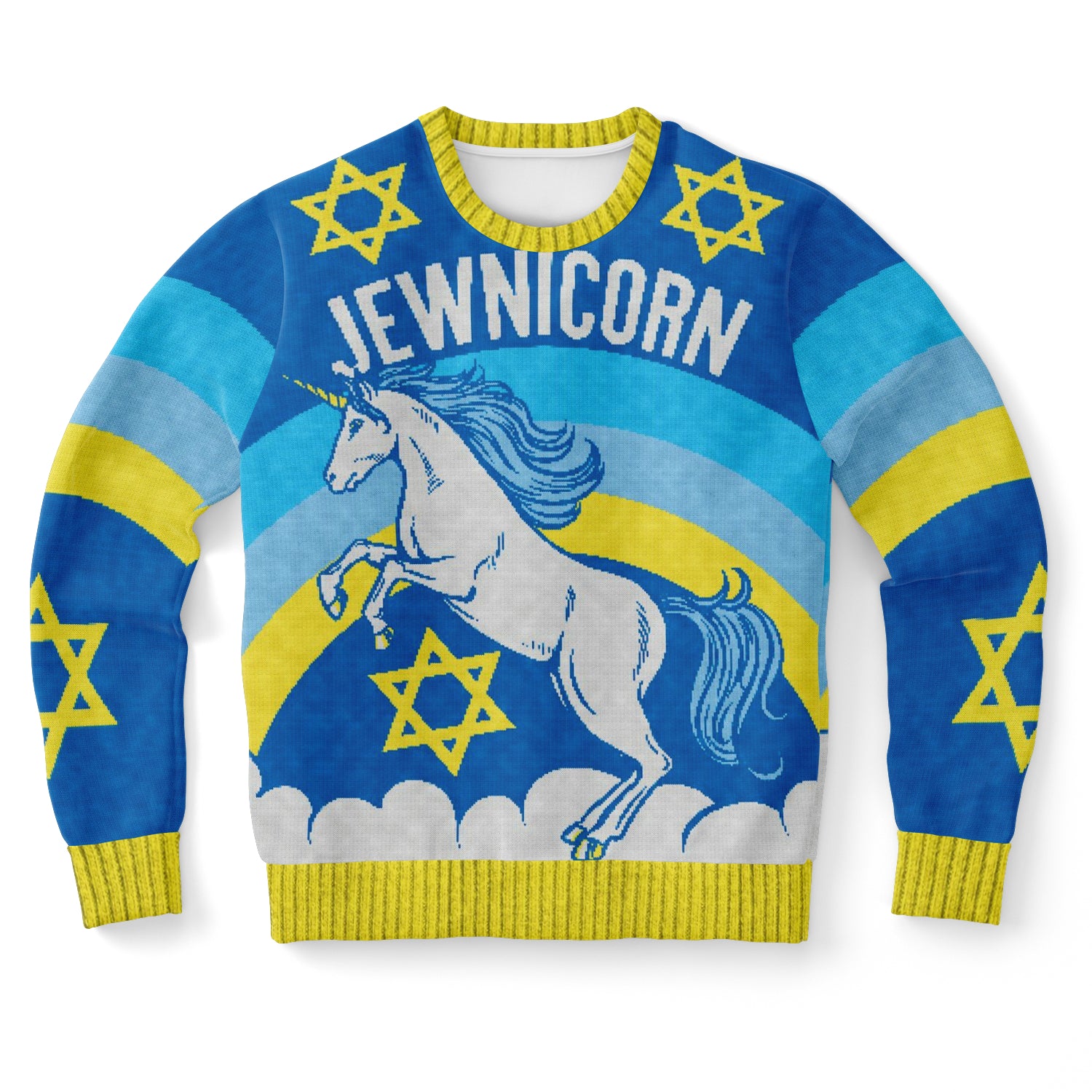 Jewnicorn Athletic Ugly Sweatshirt AOP - Christmas Gift