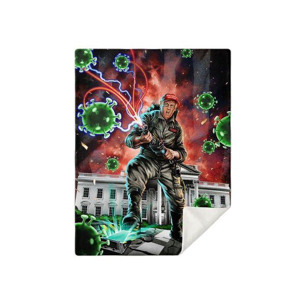 Trumpbuster Funny Premium Microfleece Blanket AOP - Christmas Gift