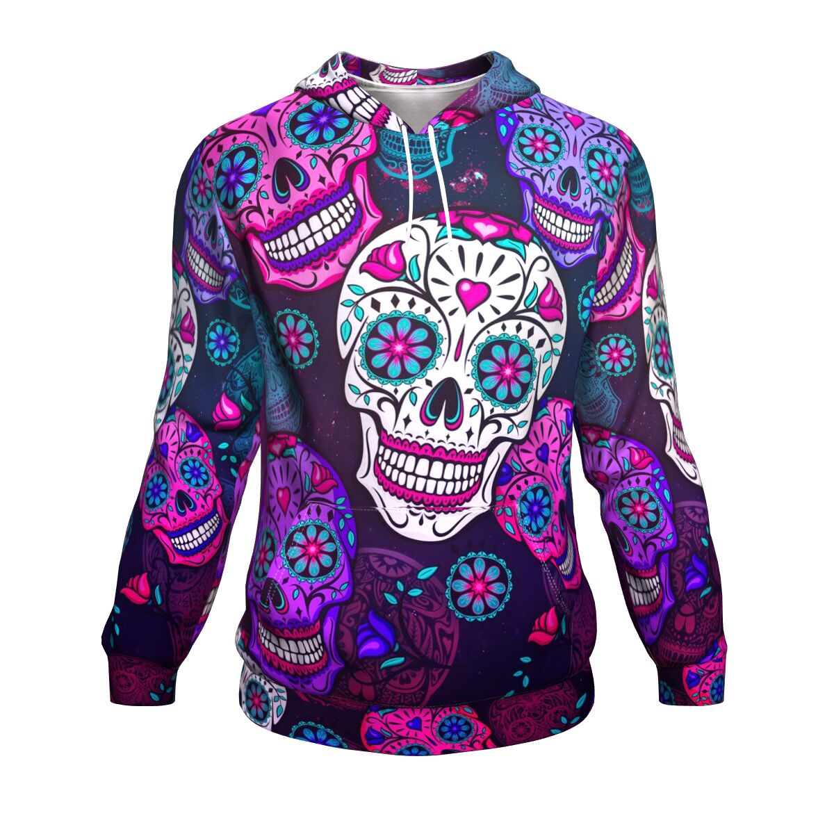 Calavera Sugar Skull Hoodie AOP - Christmas/Halloween Gift