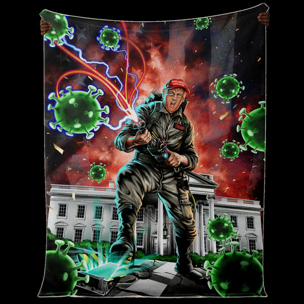Trumpbuster Funny Premium Microfleece Blanket AOP - Christmas Gift