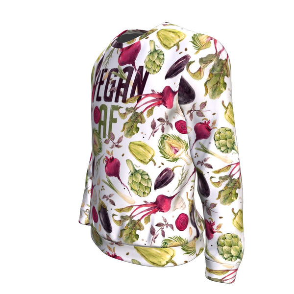 Vegan AF Sweatshirt - Christmas/Halloween Gift for Vegan Life Lovers