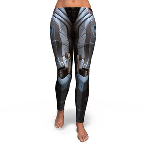Android AOP Leggings Android Sci-Fi Robot Design - Christmas/Halloween Gift