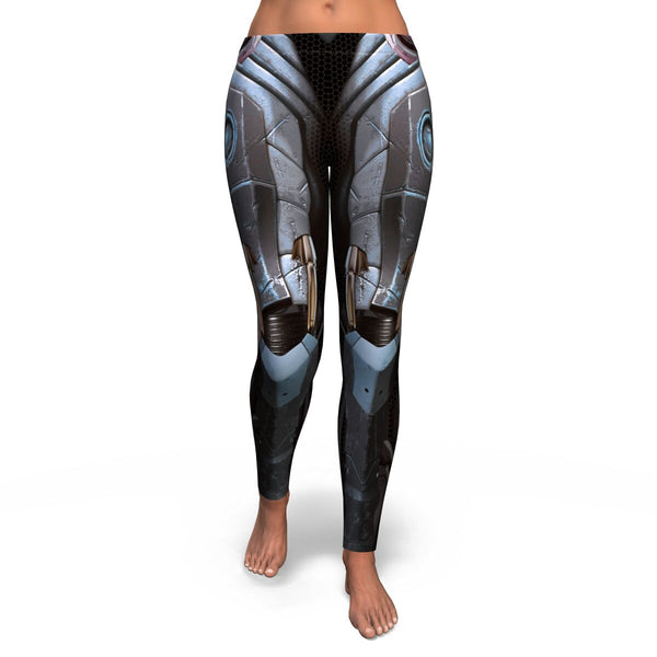 Android AOP Leggings Android Sci-Fi Robot Design - Christmas/Halloween Gift