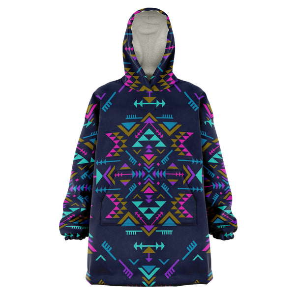 Native American Colors Snug Hoodie AOP - Christmas/Halloween Gift