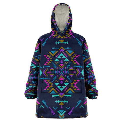 Native American Colors Snug Hoodie AOP - Christmas/Halloween Gift