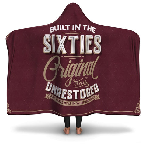 Built in the Sixties Unrestored Age Hooded Blanket AOP - Christmas/Halloween Gift