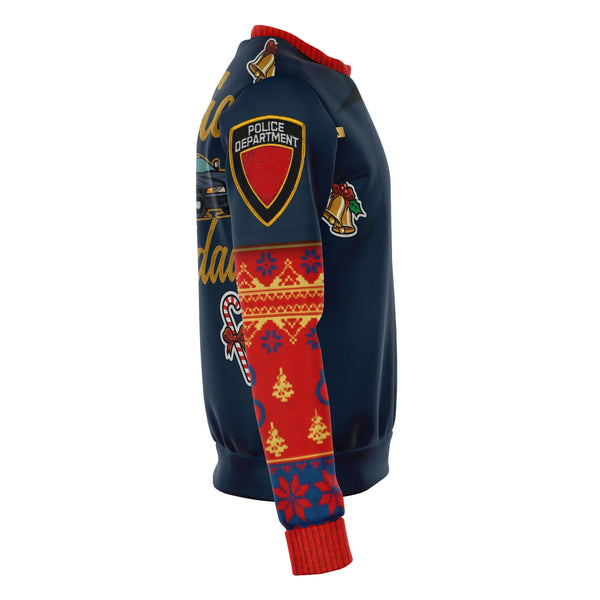 Police Navidad Funny Fashion Ugly Sweatshirt AOP - Xmas Gift