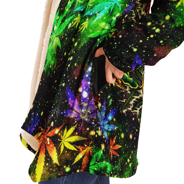 Cannabeast Microfleece Cloak 3D AOP - Christmas Gift for Men and Women
