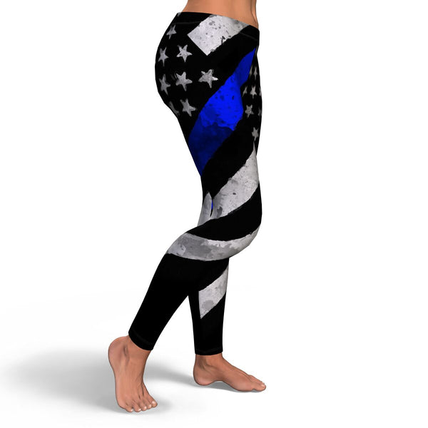 Blue Line USA Warrior Leggings AOP - Christmas/Halloween Gift