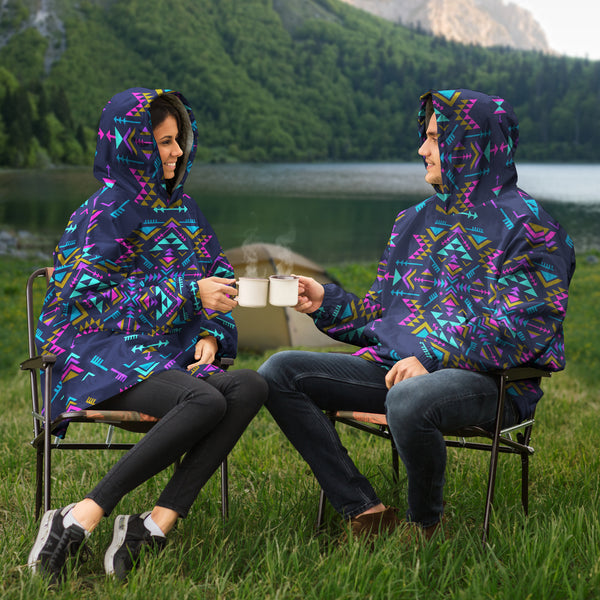 Native American Colors Snug Hoodie AOP - Christmas/Halloween Gift