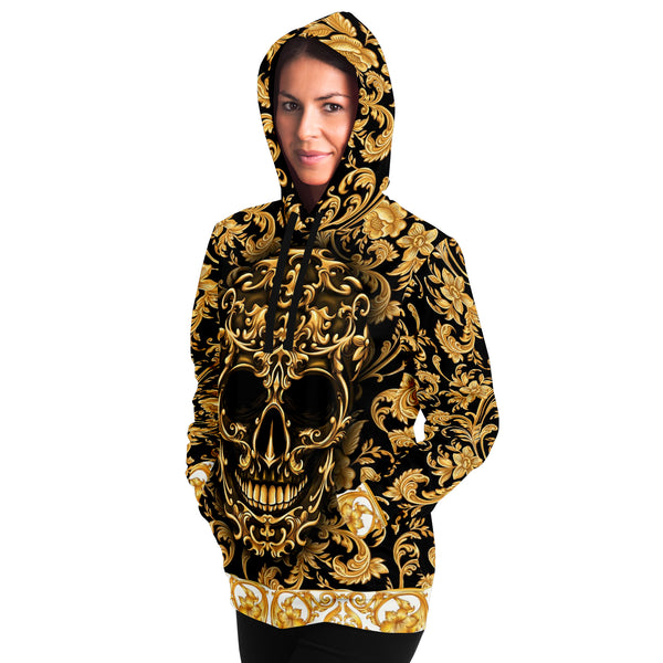 Baroque Skull Fashion Hoodie AOP - Christmas Gift for Men and Women