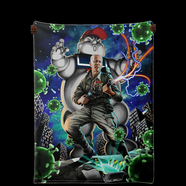 Bidenbuster Funny Premium Microfleece Blanket AOP - Christmas Gift