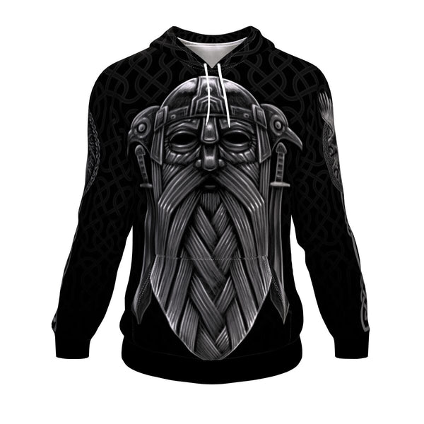 Vikings Odin AOP Hoodie High Quality - Christmas/Halloween Gift