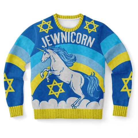 Jewnicorn Fashion Ugly Sweatshirt AOP - Christmas Gift