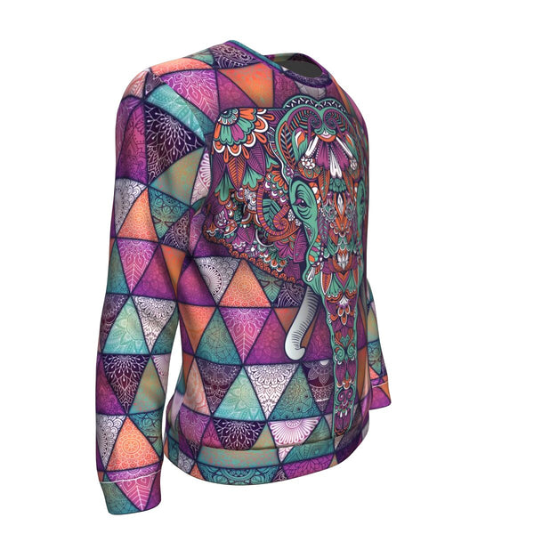 Mandala Elephant AOP Sweatshirt  Tatto Design - Christmas/Halloween Gift