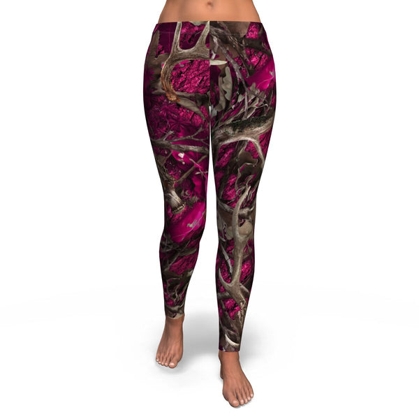 Pink Hunting Leggings AOP - Christmas/Halloween Gift for Hunting Lovers