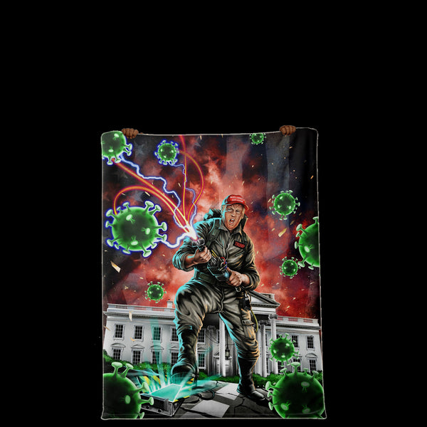 Trumpbuster Funny Premium Microfleece Blanket AOP - Christmas Gift