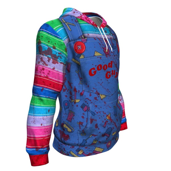 Chucky Halloween Inspired Hoodie AOP Horror Fancy Dress Costume Sweet Dreams Nightmare