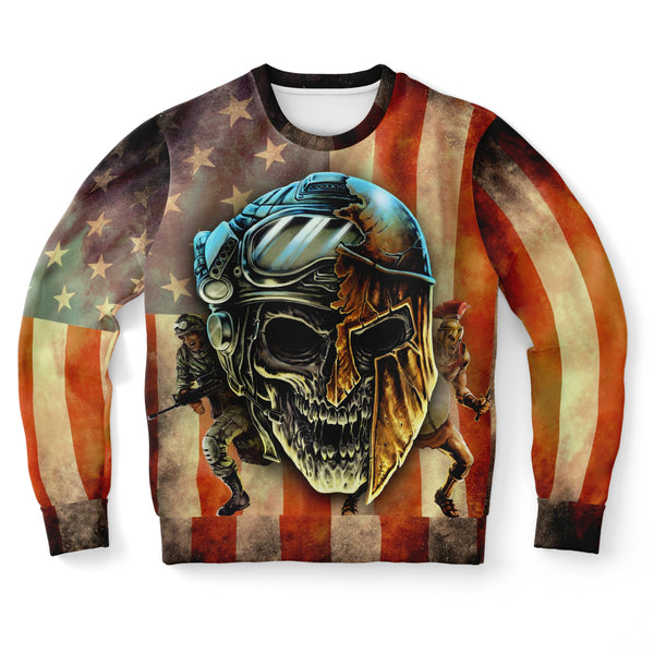 Spartan Warrior Soldier Funny Athletic Sweatshirt 3D AOP - Christmas Gift for Men and Women